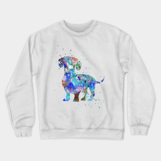 Dachshund Crewneck Sweatshirt by RosaliArt